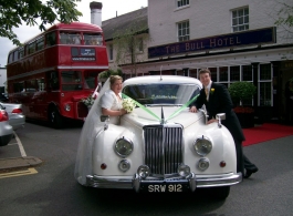 Classic Armstrong Siddeley wedding car in Twickenham